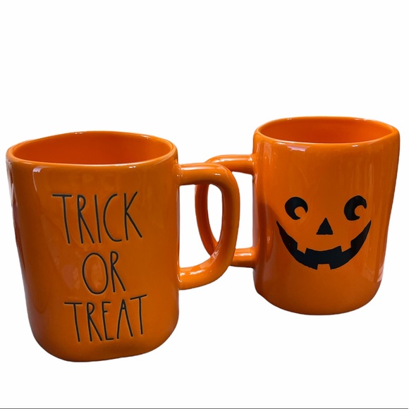 Rae Dunn Other - NEW Rae Dunn TRICK OR TREAT Double Sided Mug 🎃🎃